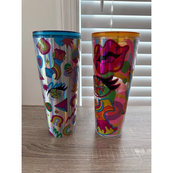 Set of 2 STARBUCKS Venti Cold Tumblers - Picture 1 of 6